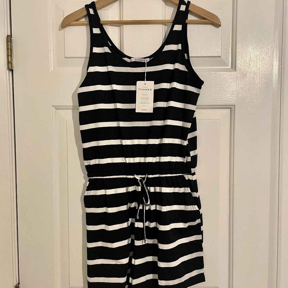 Black and white Romper
